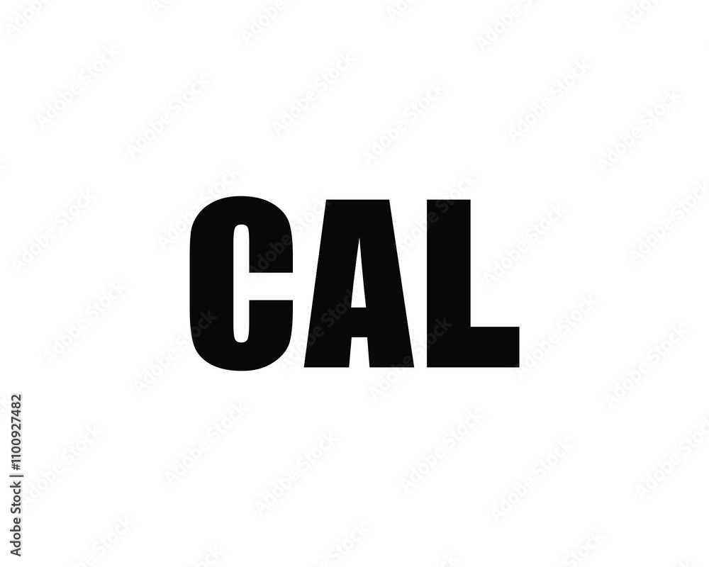 CAL logo design vector template. CAL CAL logo design vector template. CAL