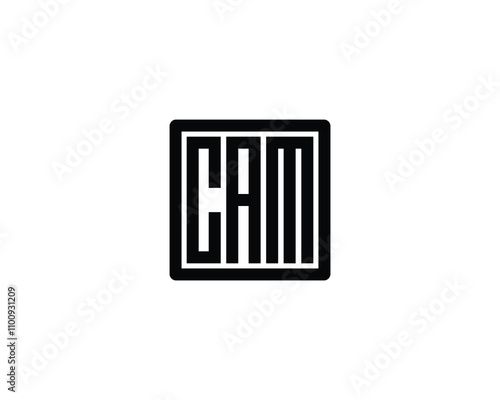 CAM logo design vector template. CAM