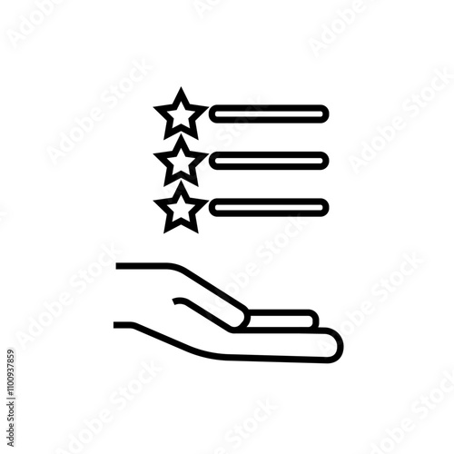 Features icon Symbol mark in Outline style