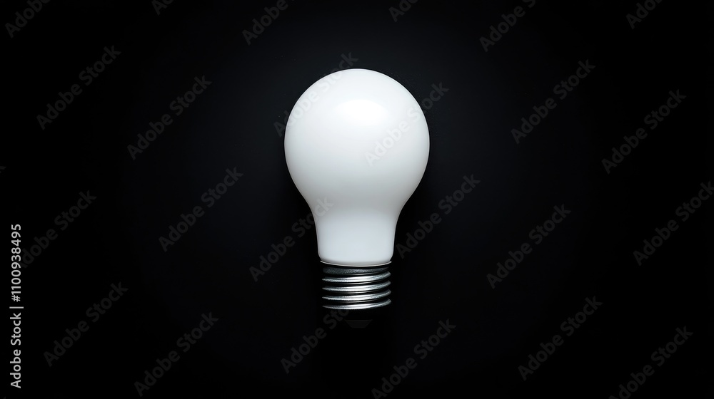 Minimalist View of a Single LED Light Bulb Against a Dark Background Highlighting Modern Design and Innovation in Lighting Technology Minimalist View of a Single LED Light Bulb Against a Dark Background Highlighting Modern Design and Innovation in Lighting Technology