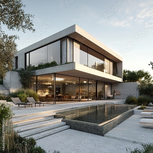 Luxury Modern Villa with Infinity Pool and Landscaped Garden