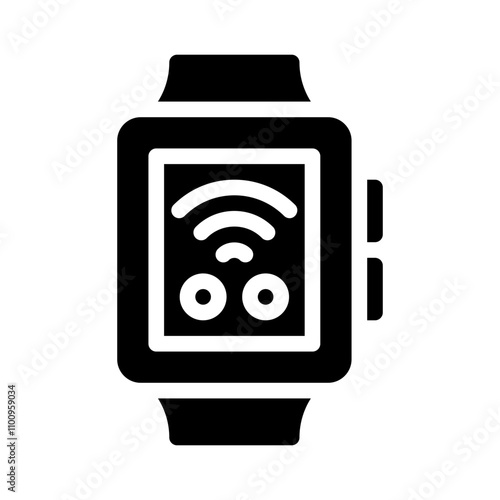 smartwatch glyph icon