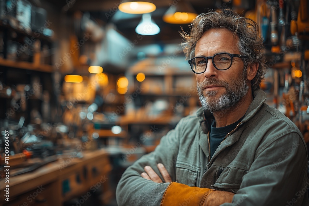 Fototapeta premium Lost in Thought: Minimalist Portrait