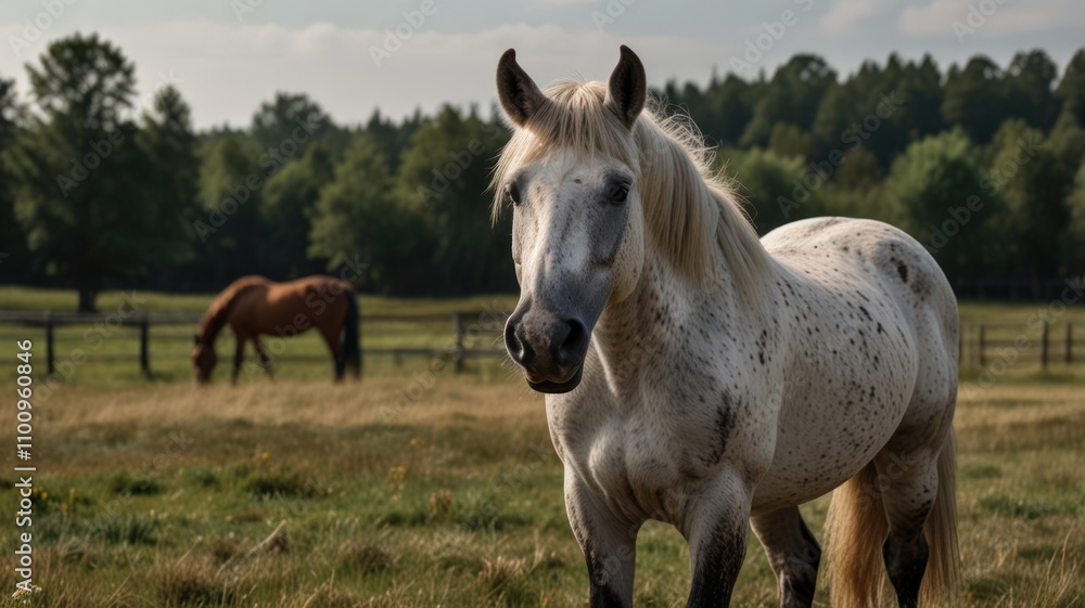 Majestic Horse in Field Majestic Horse in Field