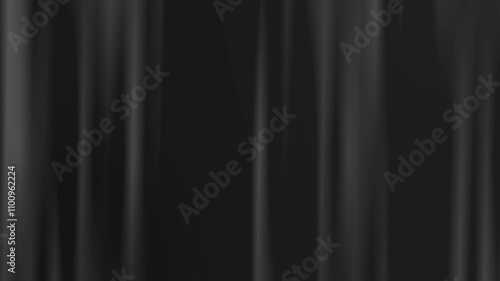 Gray dark background waving displacement motion, wind blowing effect, silk cloth Seamless blurred background
