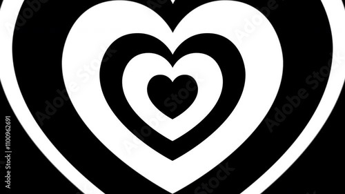 Valentine's Day hearts trasition masks set 