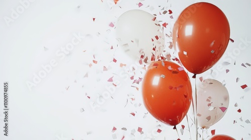 Joyful Retirement Party Invitation with Balloons and Confetti