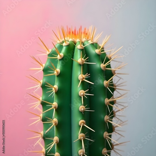 macro, cactus, spines, 4k, realistic, highdetail, pastel, background, closeup, nature, plant, botanical, succulent, desert, sharp, vibrant, minimal, soft, detailed, texture, green, thorny, artistic, m photo