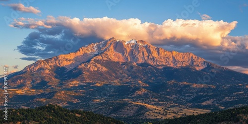 Golden hour clouds Rocky ridge Time-lapse of clouds m photo