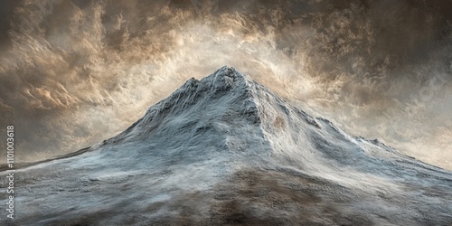 clouds Snow-dusted summit Time-lapse of clo photo