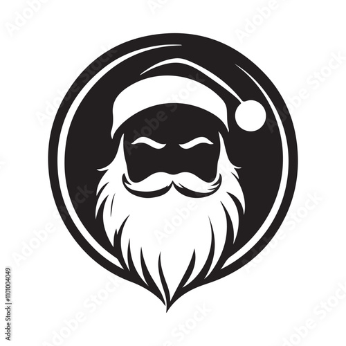 Santa Claus icon symbol vector illustration isolated on white background  photo