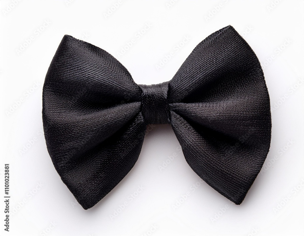 handmade wool black bow isolated on white background handmade wool black bow isolated on white background