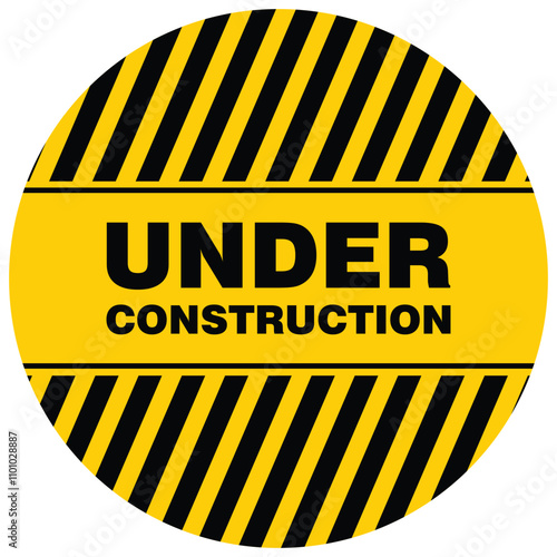 Under Construction, sign and board vector