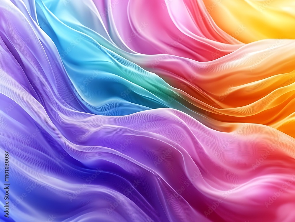 fluid waves of color flowing together creating a harmonious blend of hues fluid waves of color flowing together creating a harmonious blend of hues