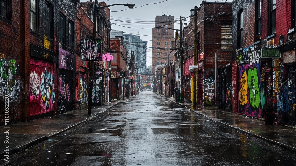 Fototapeta premium Pastel hues enhancing dramatic storytelling during a dramatic breakup scene in a pastel-hued city alley.