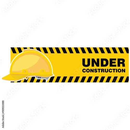 Under Construction, sign and board vector