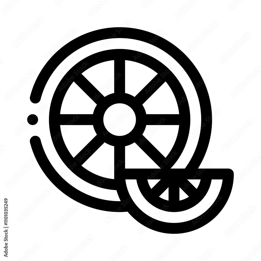Obraz premium Lemon line icon