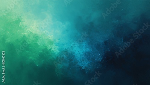 Wallpaper Mural Abstract Green and Blue Watercolor Background Torontodigital.ca