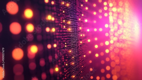 Wallpaper Mural Abstract Glowing Lights: Digital Art Background Torontodigital.ca