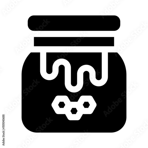 Honey glyph icon