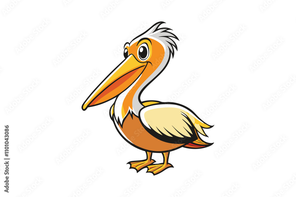 Fototapeta premium illustration of a pelican