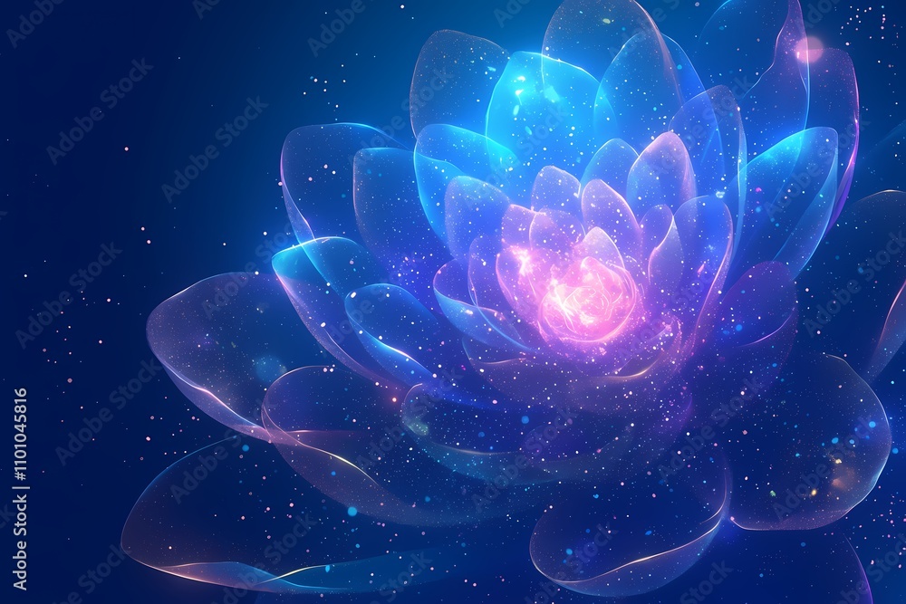 Obraz premium abstract blue flower