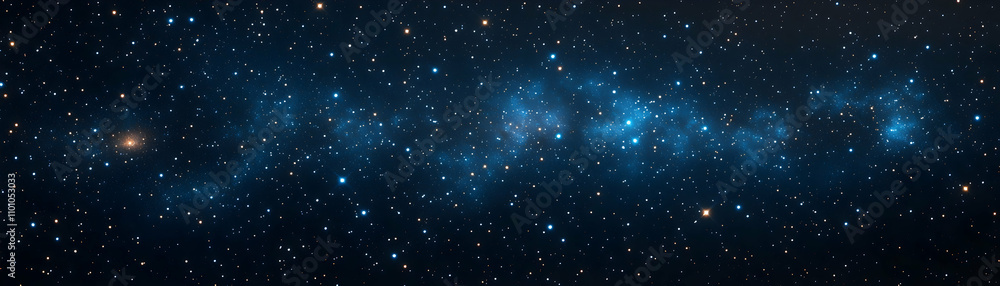 Obraz premium Deep space nebula with scattered stars.