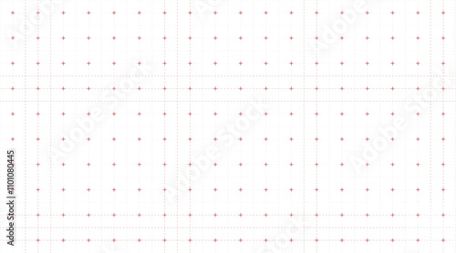 PNG image of a grid frame consisting of lines and dots in a minimalist modern style for use in presentations to create a modern yet simple look.