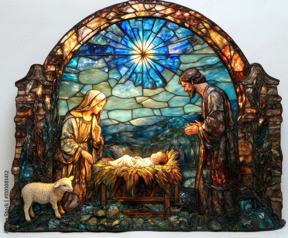 Fototapeta premium Sacred family. AI generative.