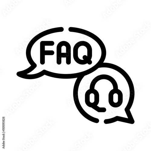 FAQ line icon