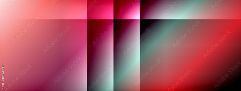Fototapeta premium Dynamic shadow lines with gradient colors geometric background