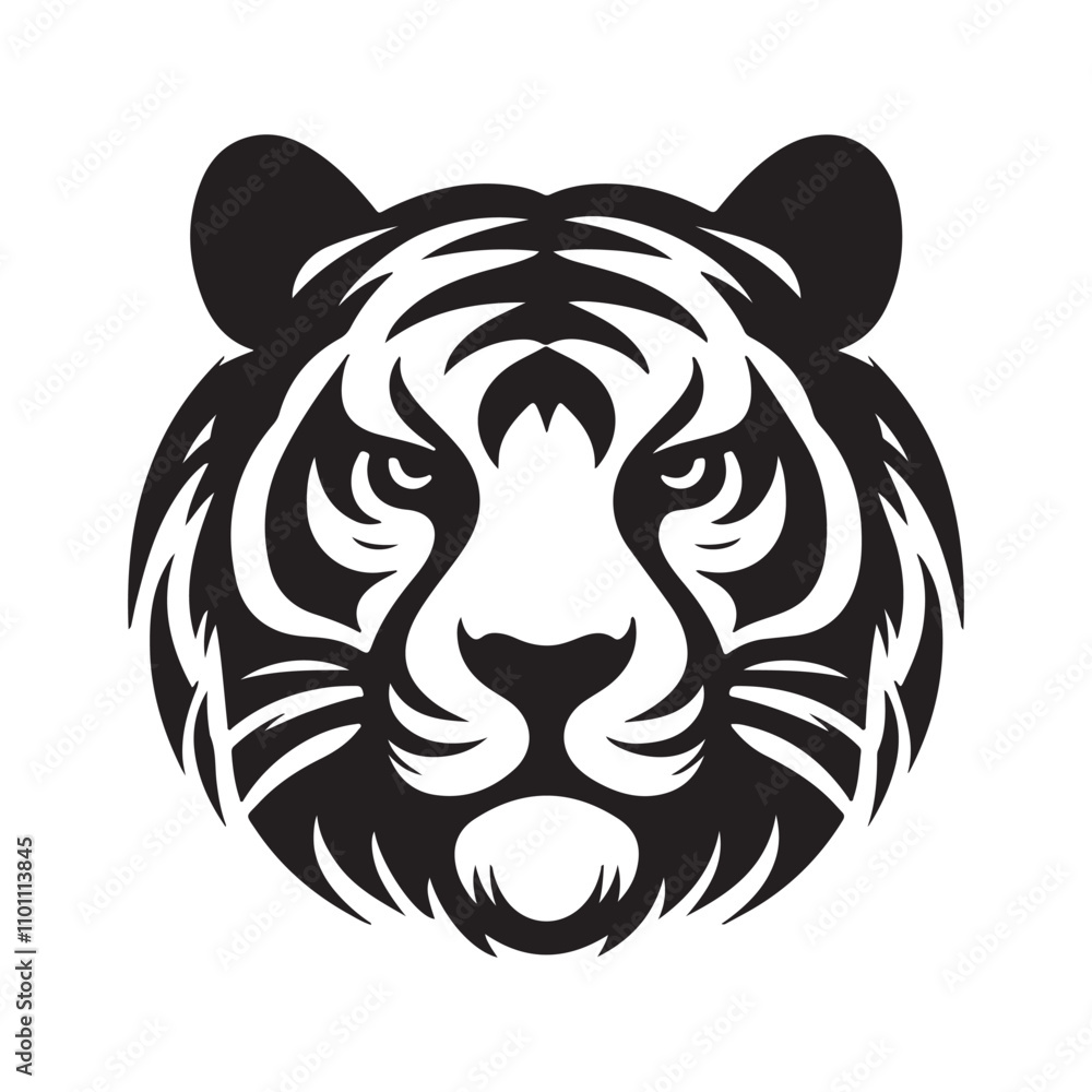 Obraz premium tiger head vector