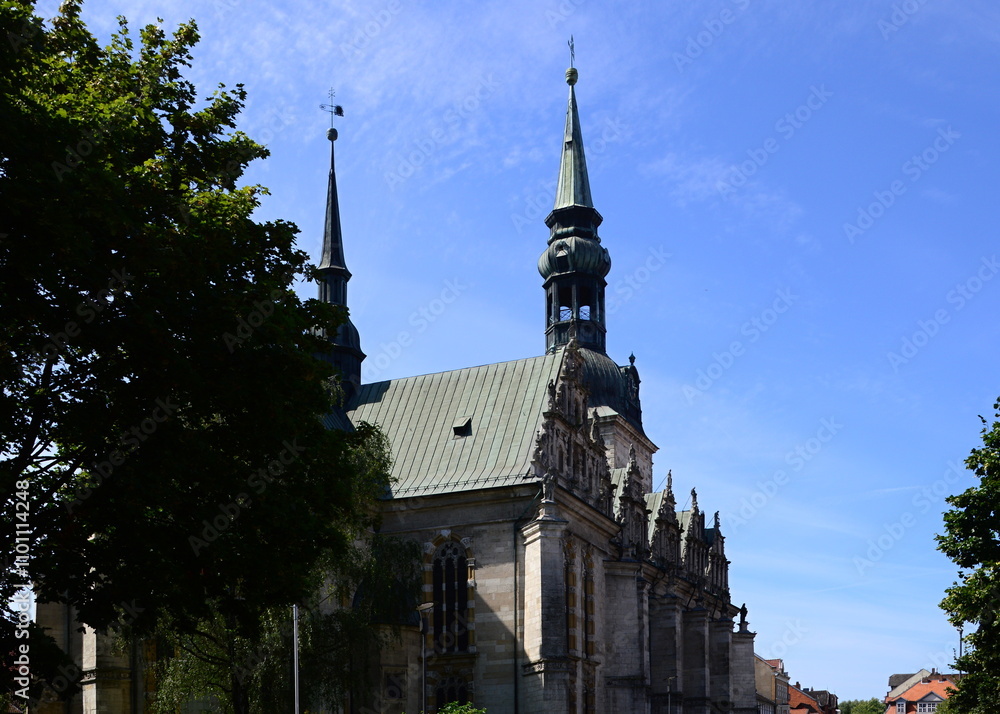 Obraz premium Historical Main Church in the Old Town of Wolfenbüttel, Lower Saxony