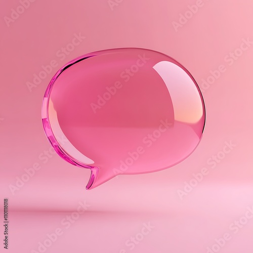 A 3D pop art speech bubble template with an extruded halftone prism effect design,


 photo