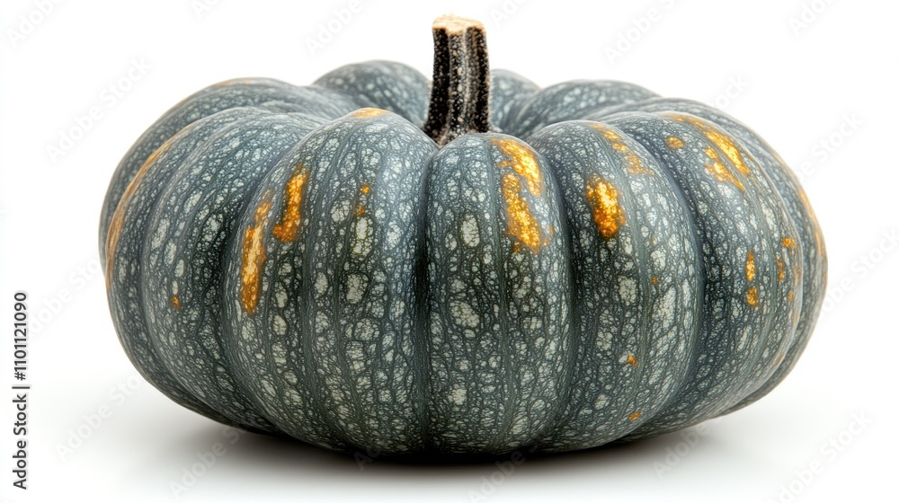 Green pumpkin with unique texture and color displayed on a clean white background highlighting its decorative potential for seasonal themes. Green pumpkin with unique texture and color displayed on a clean white background highlighting its decorative potential for seasonal themes.