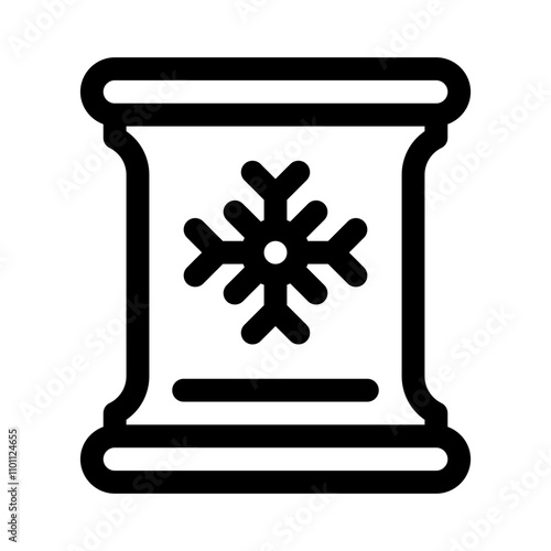 frozen line icon