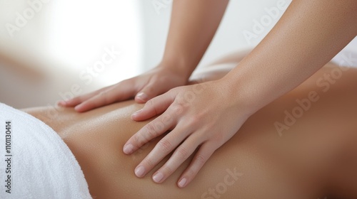 Wallpaper Mural Woman Enjoying Relaxing Herbal Body Oil Massage Torontodigital.ca