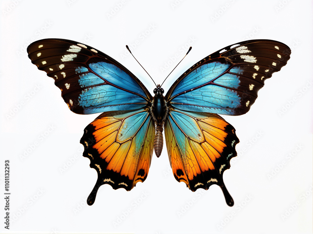 Fototapeta premium Butterfly isolated on a white background.