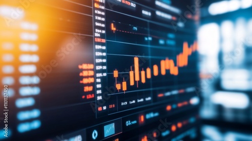 Wallpaper Mural CPI data report on large screen monitor, economic analyst reviewing inflation trends, financial market insights, and policy implications. Torontodigital.ca