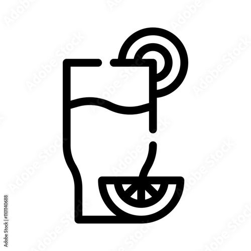 drink line icon