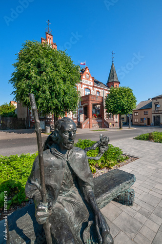 Statue of Saint James on the market square in Pakosc, Kuyavian-Pomeranian Voivodeship, Poland	 photo