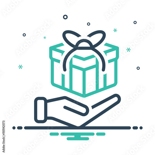 Mix icon for gift