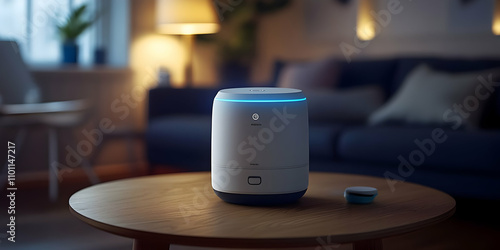 Moov Atom Smart Air Purifier 3D Illustration photo