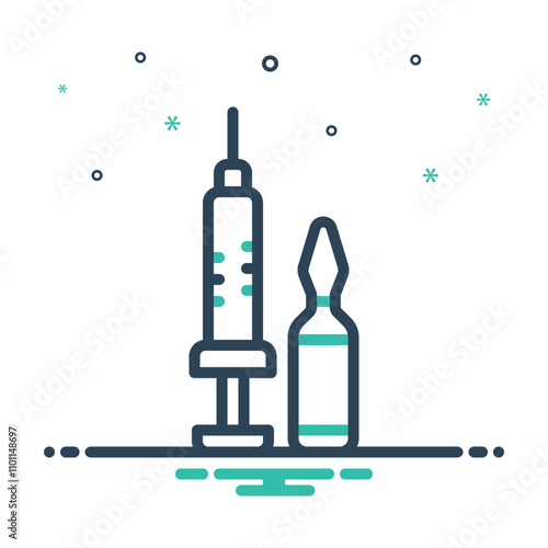 Mix icon for vaccination