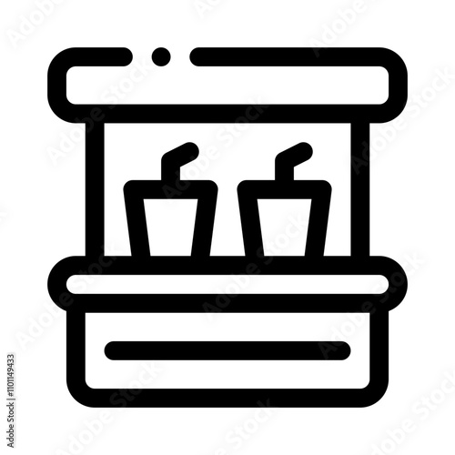 Drinks line icon