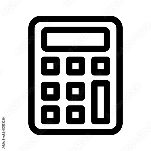 calculator line icon