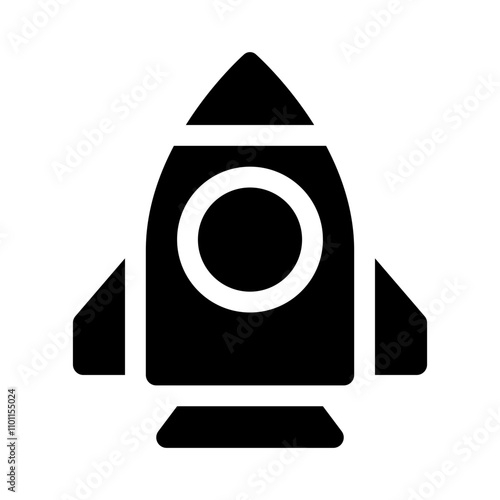 rocket glyph icon