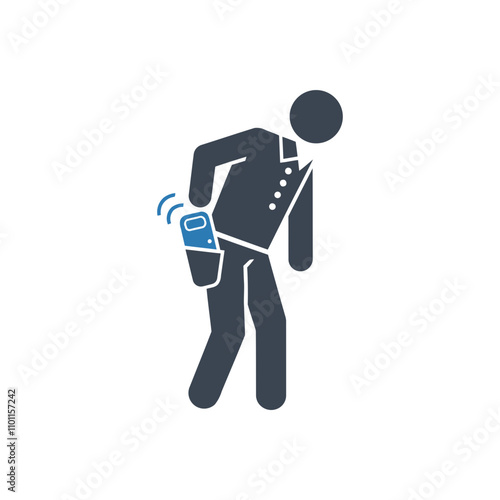Phone detected in pocket icon