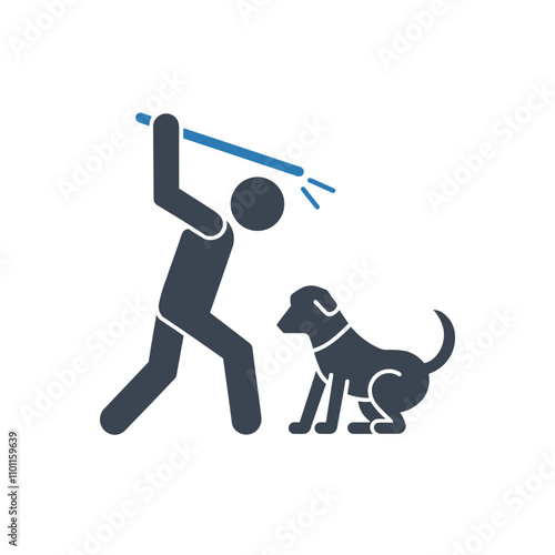 Threatening Dog Scene Icon