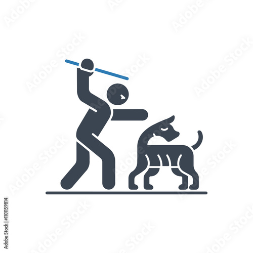 Animal Cruelty Scene Icon